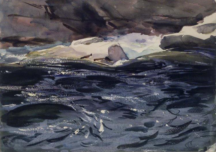 John Singer Sargent Salmon River Norge oil painting art